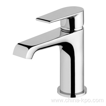 Chrome Single Lever Basin Mixer Water Tap